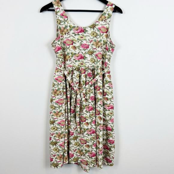 April Cornell Sleeveless Floral Dress Women's Size Small Pink - Picture 4 of 4